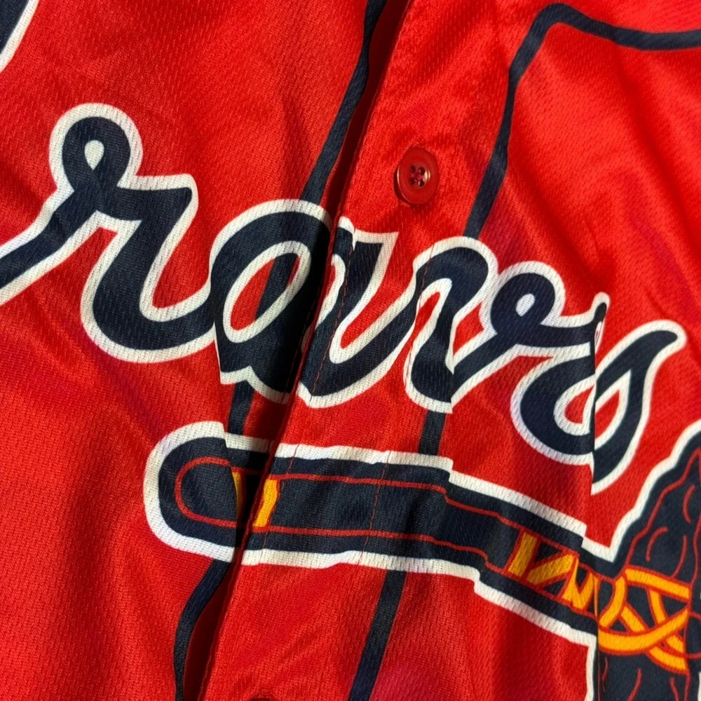 BDA Sports Red Atlanta Braves Baseball Jersey Number 23 Micheal Harris II Unisex - Picture 8 of 10